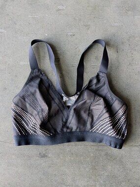 Lululemon Awake to Lace Bra in Black/Barely Beige size 32E